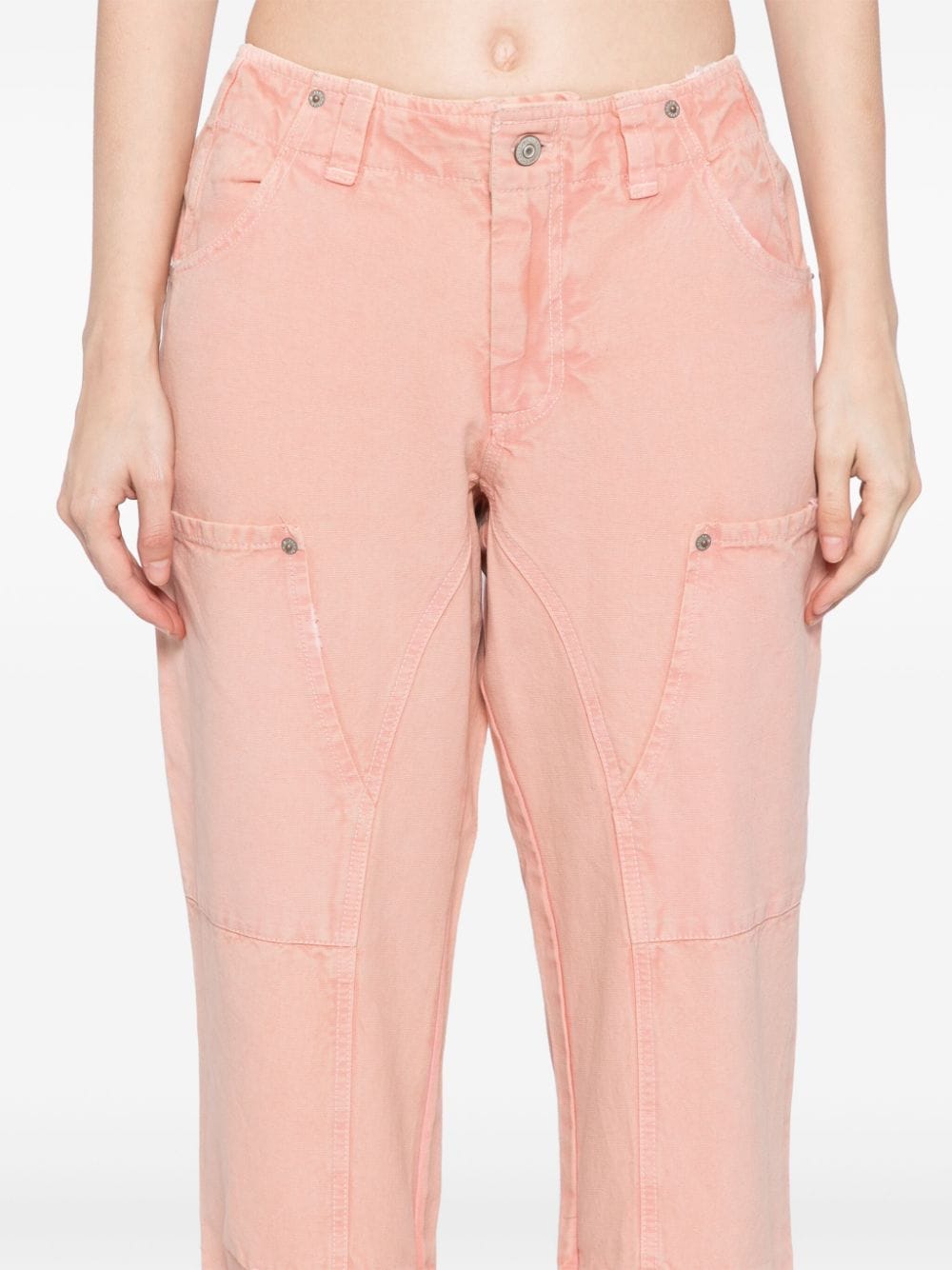 Shop Free People Supersonic Slim Trousers In Pink