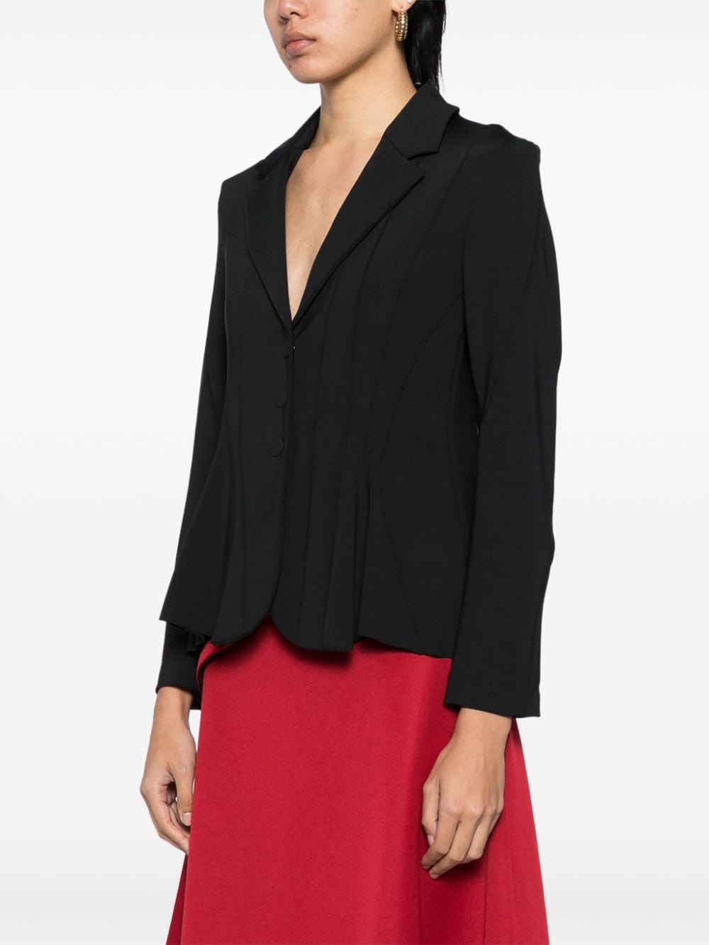 Shop High Destiny Flare Blazer In Black