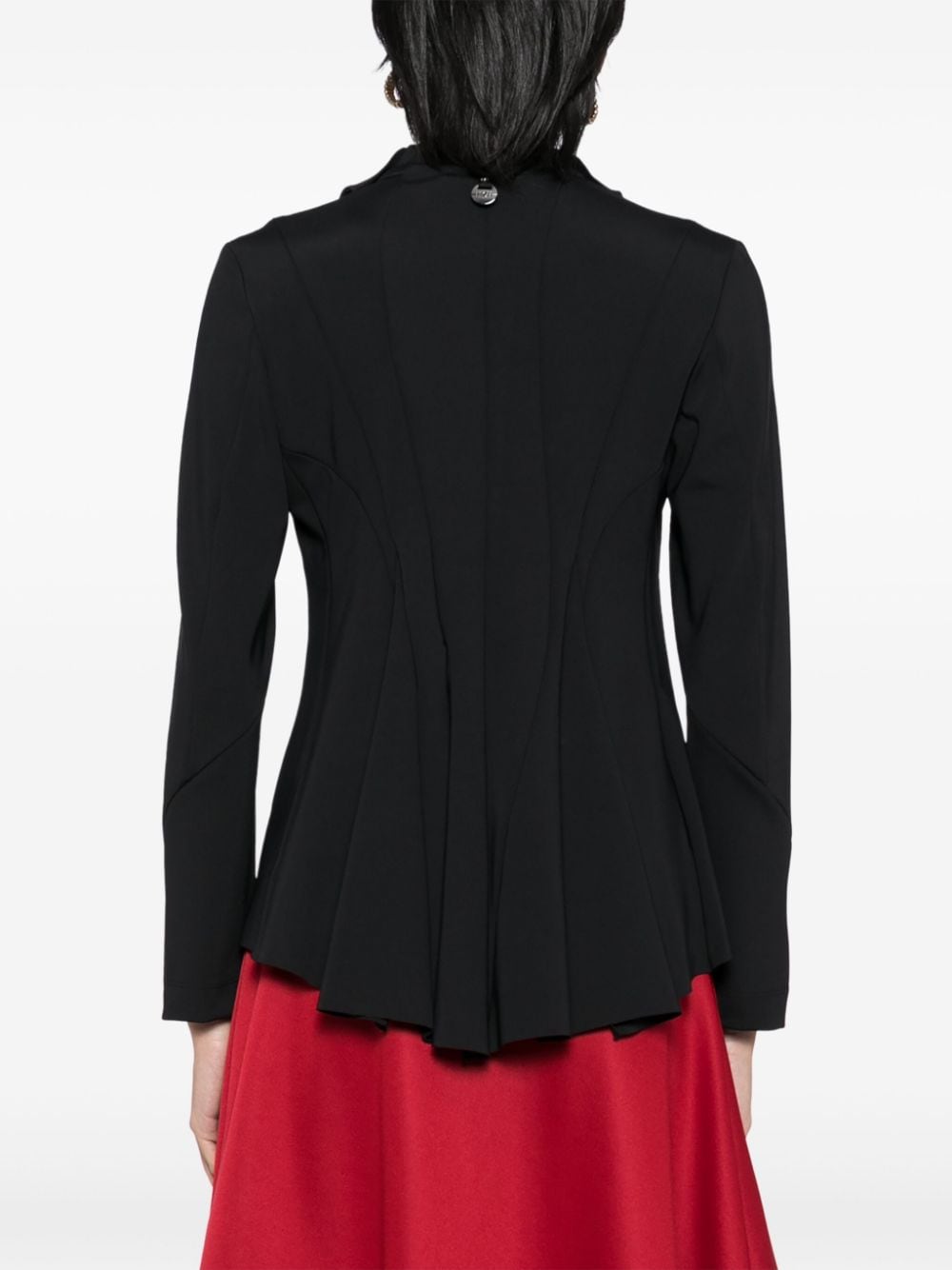 Shop High Destiny Flare Blazer In Black