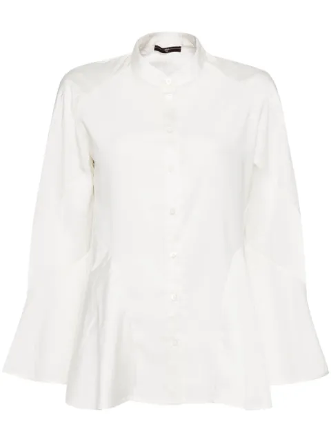 High flared long sleeves blouse
