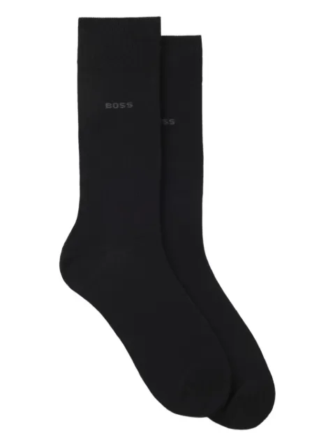 BOSS logo-knit socks (pack of two)