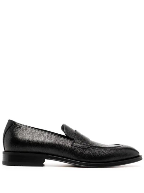 BOSS loafers i læder