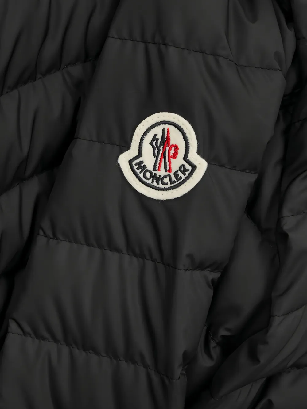 Moncler Enfant hooded padded jacket Zwart