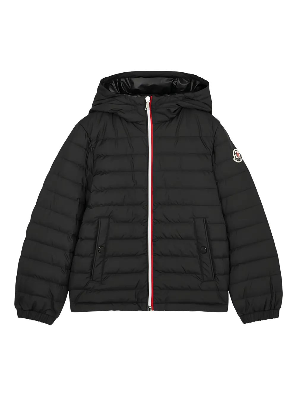 Moncler Enfant hooded padded jacket Zwart