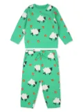 Stella McCartney Kids organic-cotton tracksuit set - Green