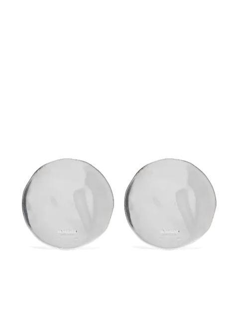 Jil Sander aretes con detalle de disco