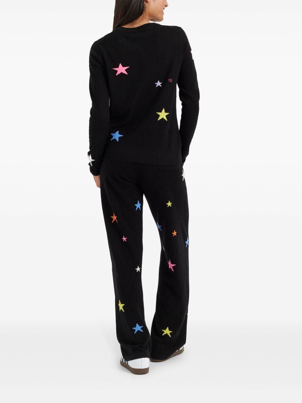 Shop Chinti & Parker Star Jumper In Black