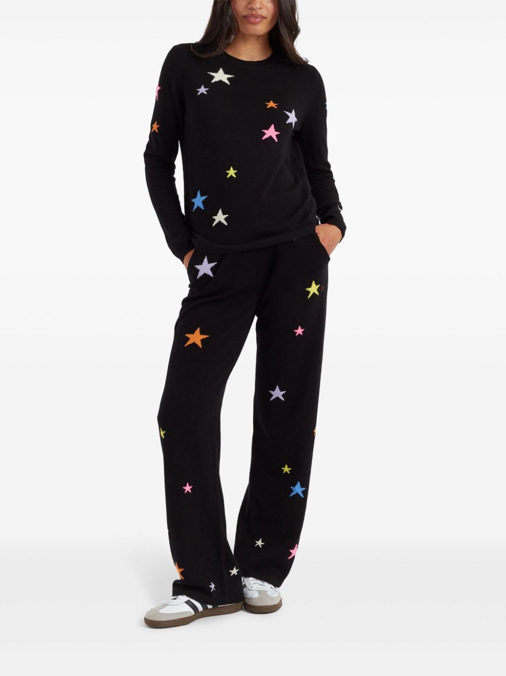 Shop Chinti & Parker Star Jumper In Black