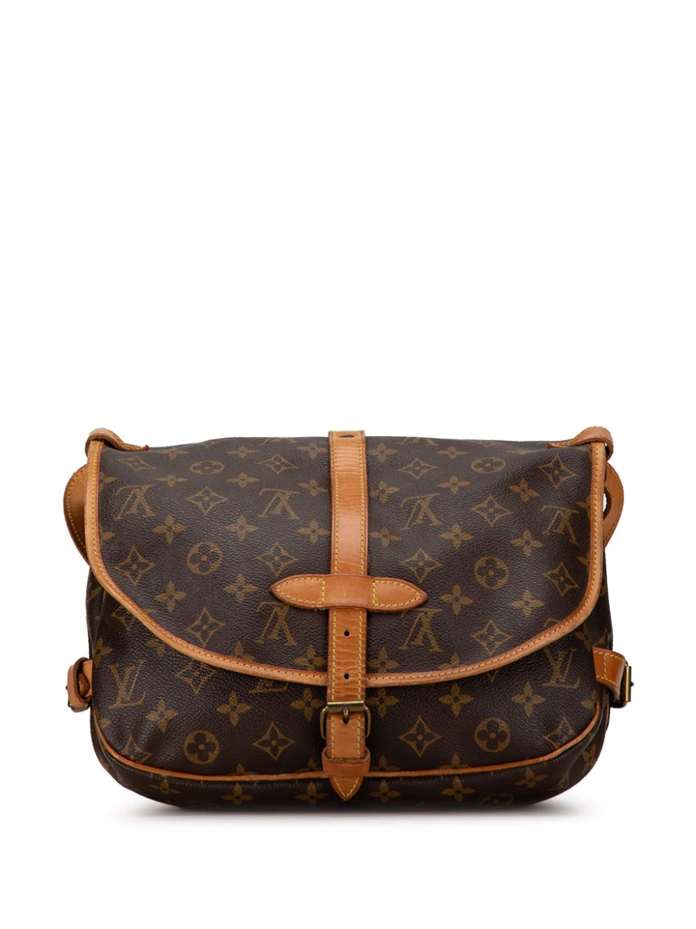 Louis Vuitton Pre-Owned 1991 Monogram Saumur 30 crossbody bag - Bruin