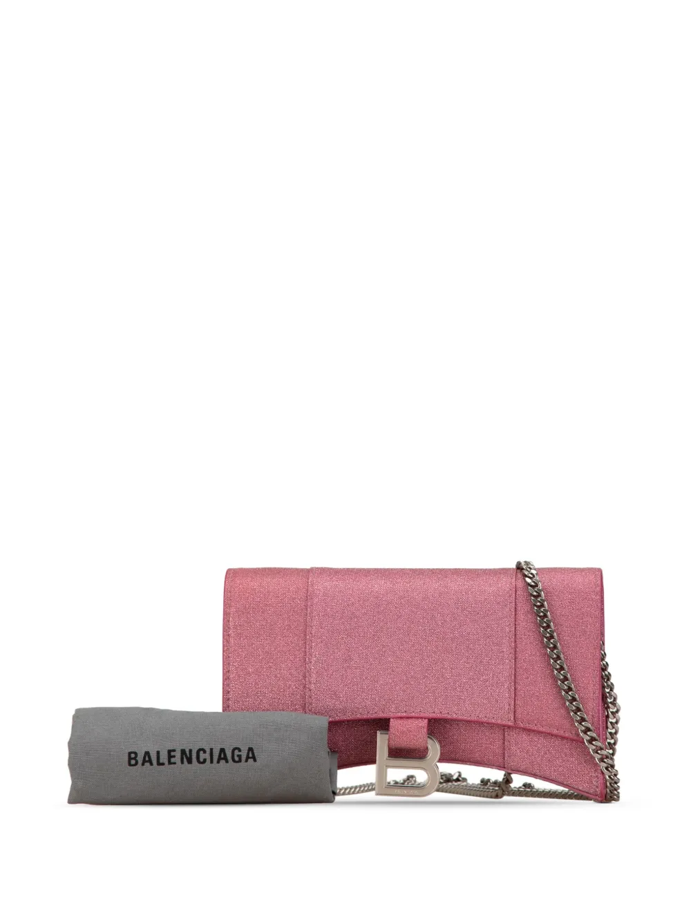 Affordable Balenciaga 2010-2023 XS Sparkling Fabric Hourglass Wallet On Chain crossbody bag Women