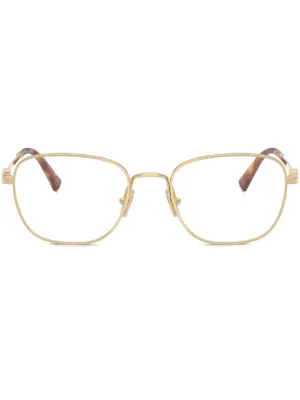 Miu Miu Eyewear リムレス眼鏡フレーム | ゴールドトーン | FARFETCH JP
