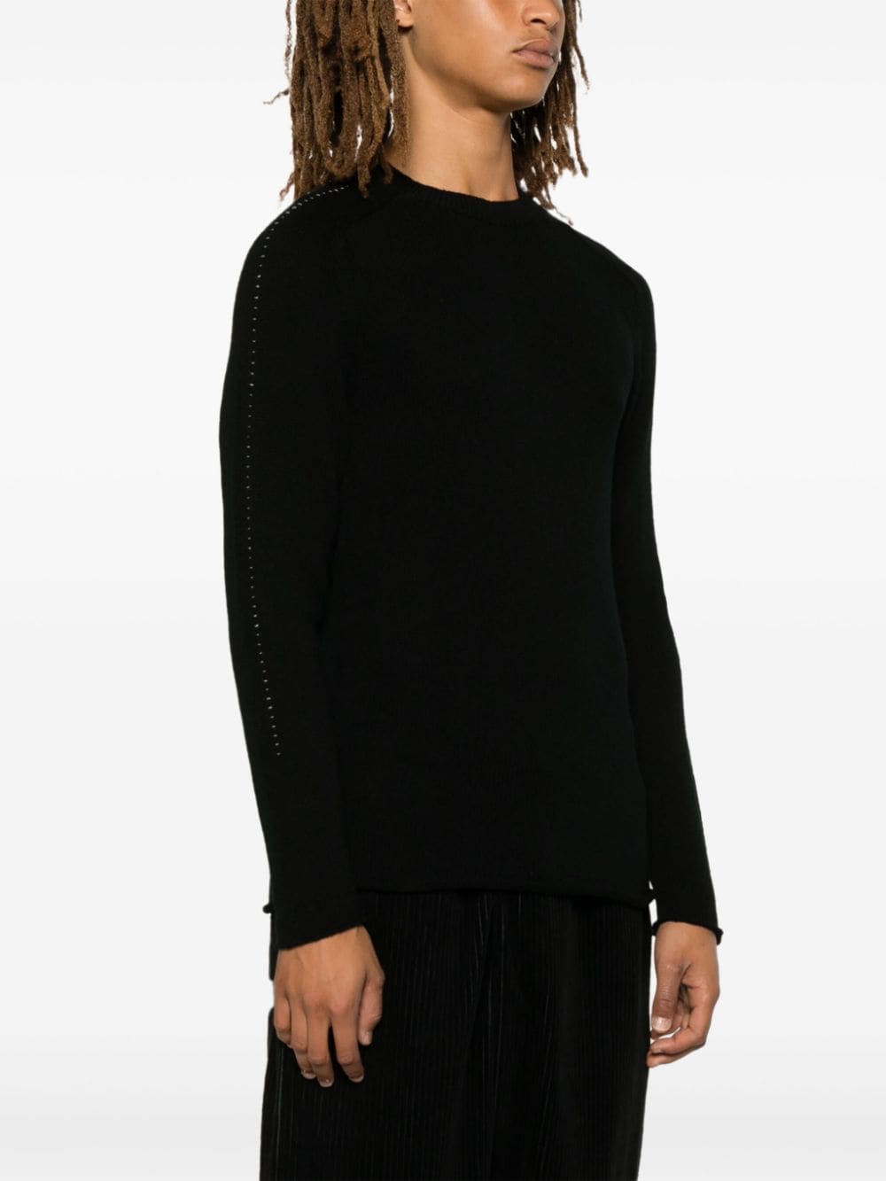 Shop Transit Crew-neck Sweater In Black