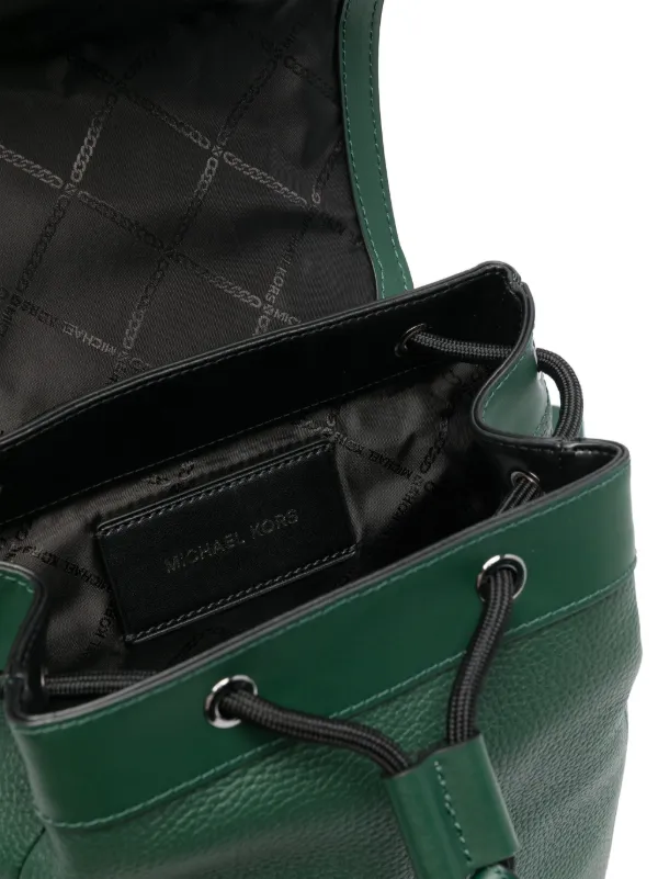 Green sale studded Michael Kors backpack