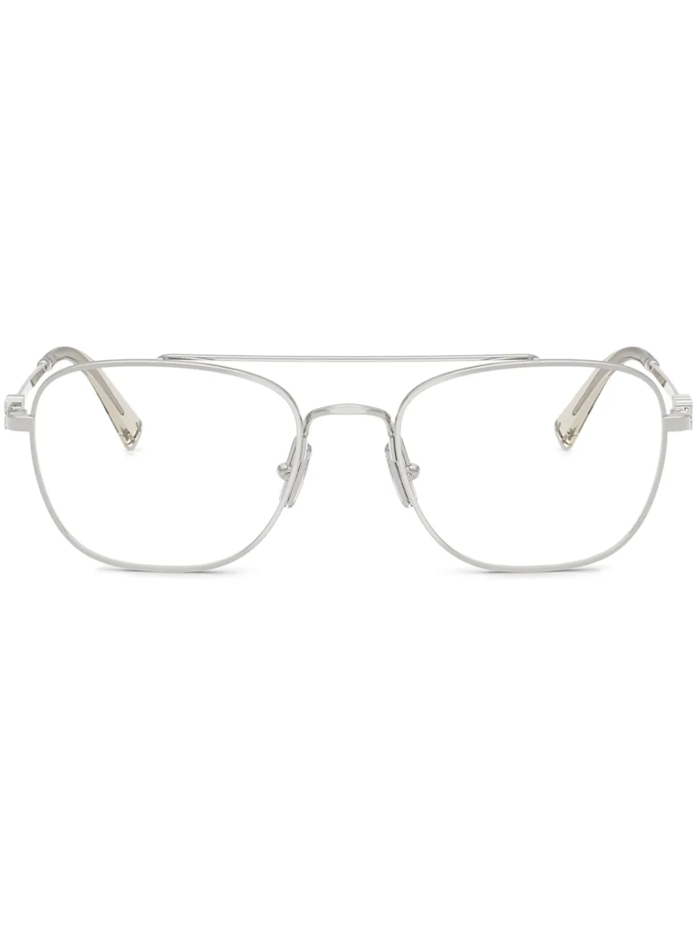 Miu Eyewear Bril met vierkant montuur Zilver
