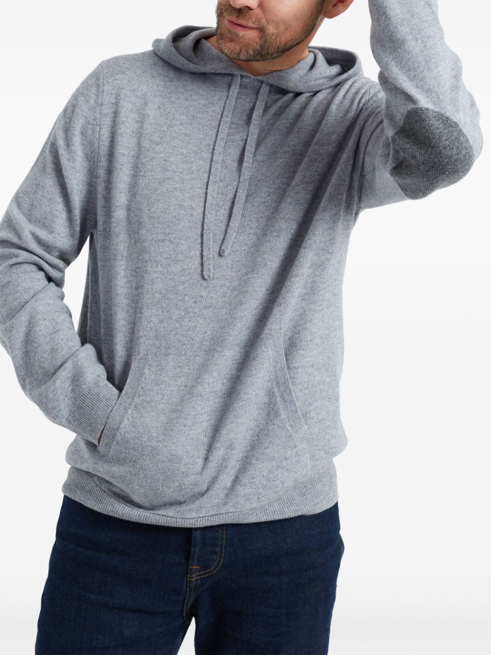 Chinti & Parker elbow patch hoodie - Grey