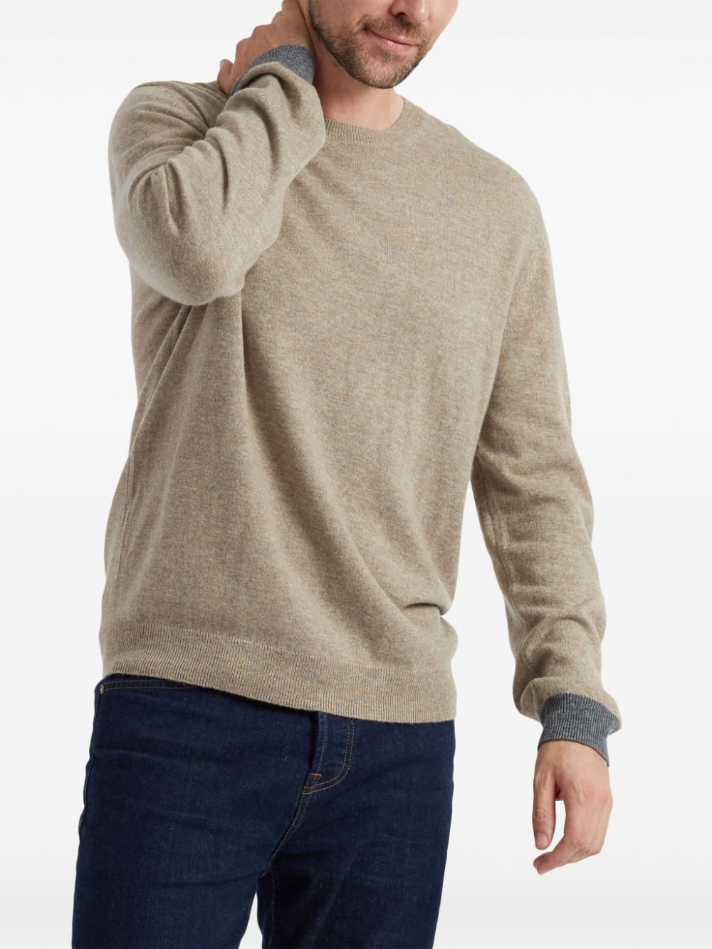 Chinti & Parker contrast-cuff sweater - Neutrals