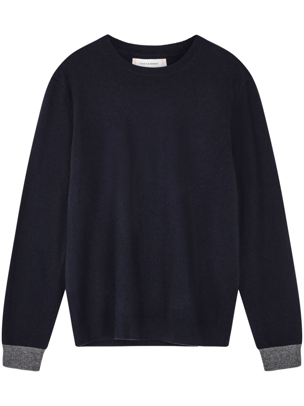 Chinti & Parker contrast-cuff sweater - Blue