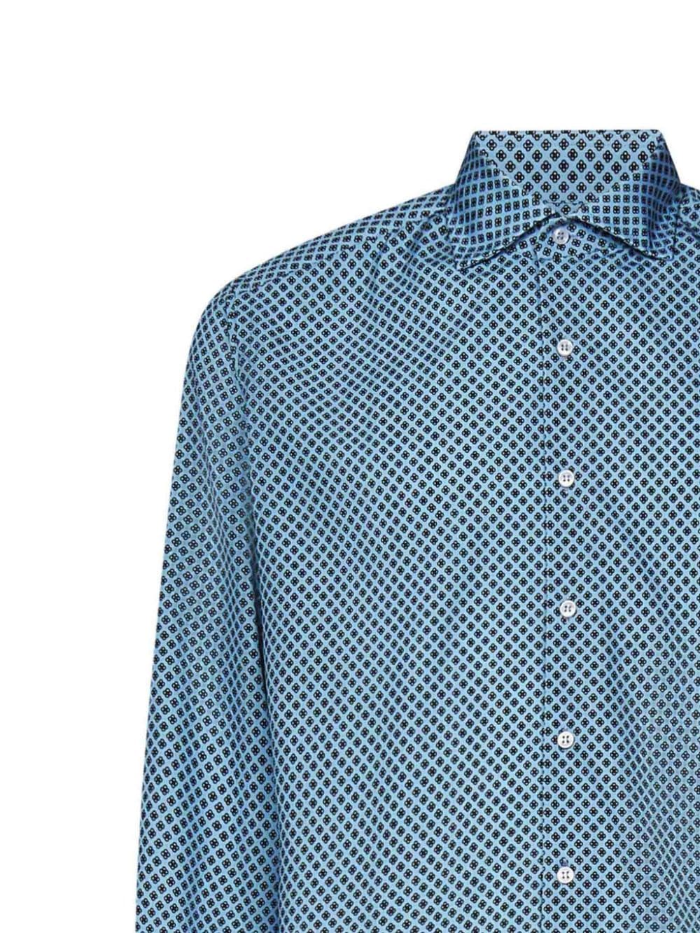 Shop Franzese Collection James Bond Shirt In Blue