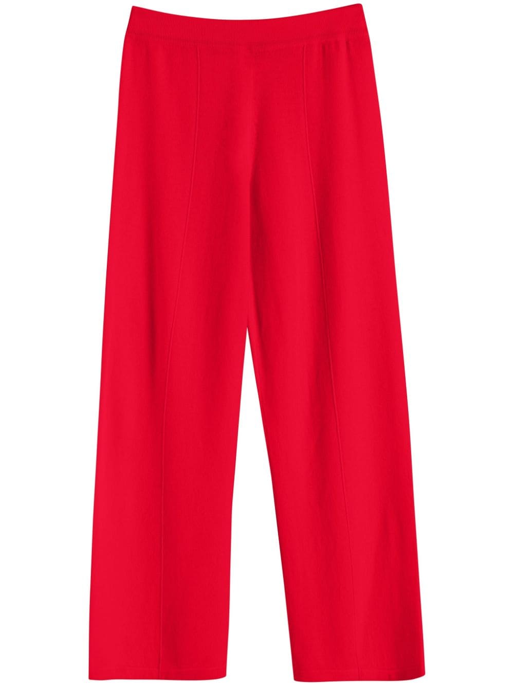 Shop Chinti & Parker Knitted Track Pants In Red