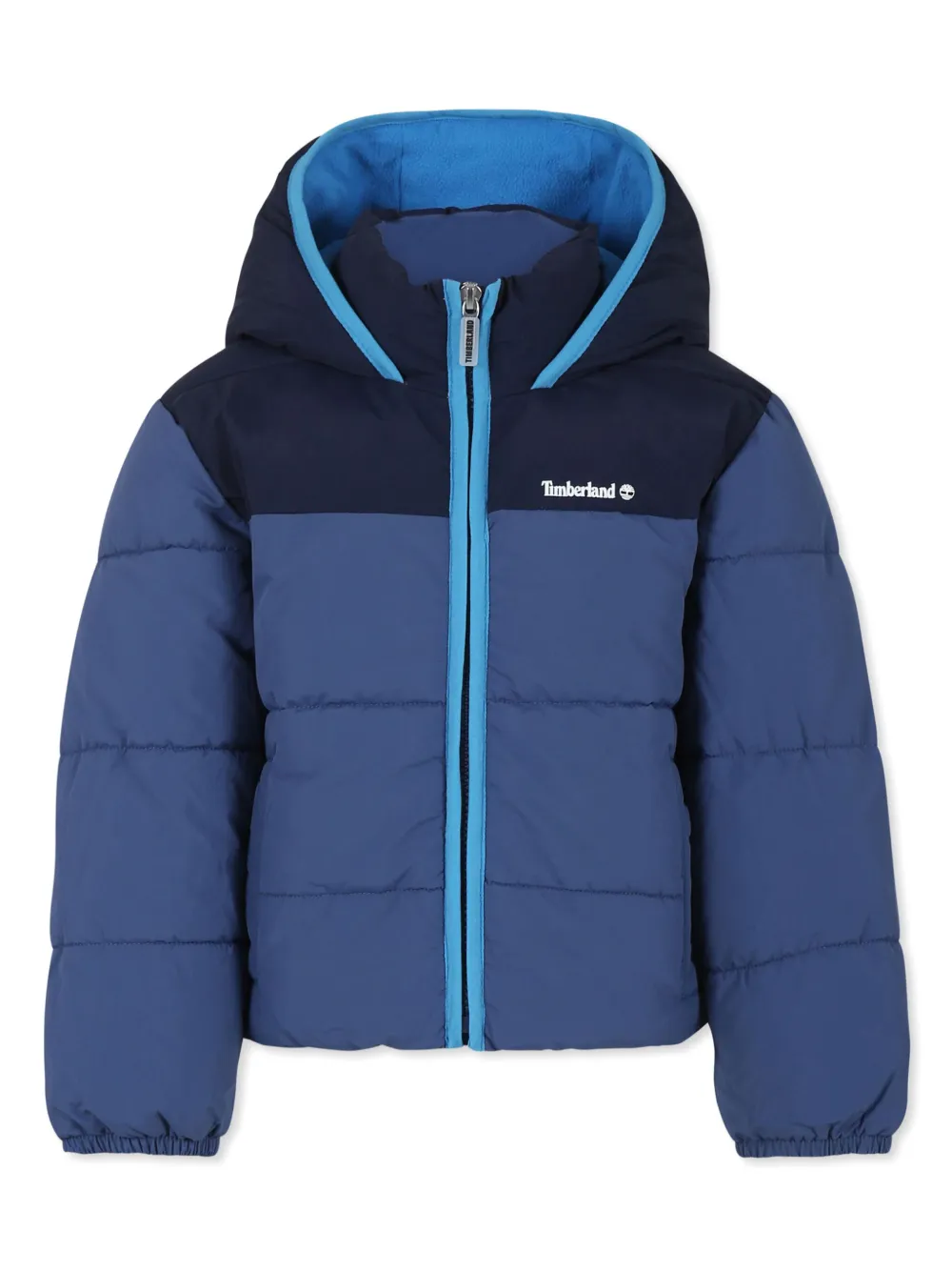 Timberland Kids Gewatteerd jack met capuchon Blauw
