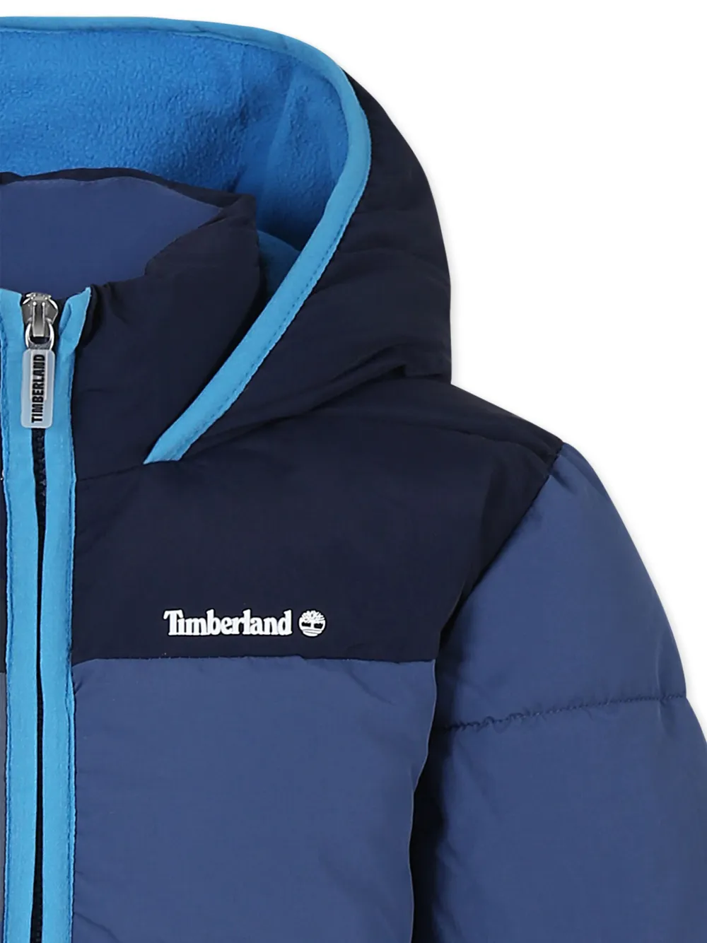 Timberland Kids Gewatteerd jack met capuchon Blauw