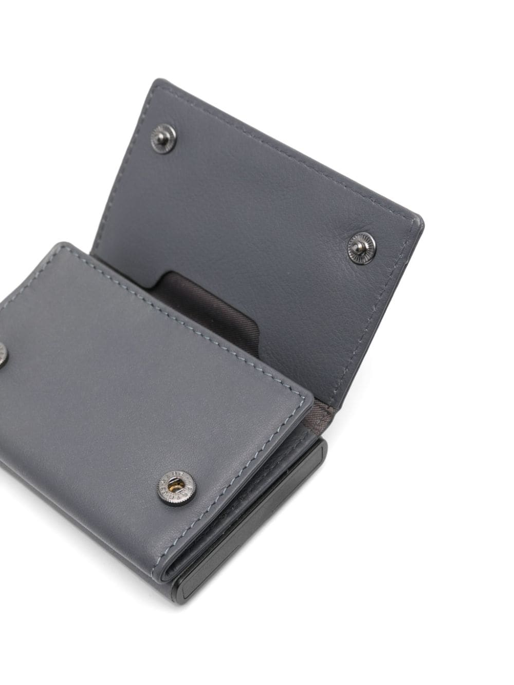 Shop Piquadro Slide-lock Wallet In Grey