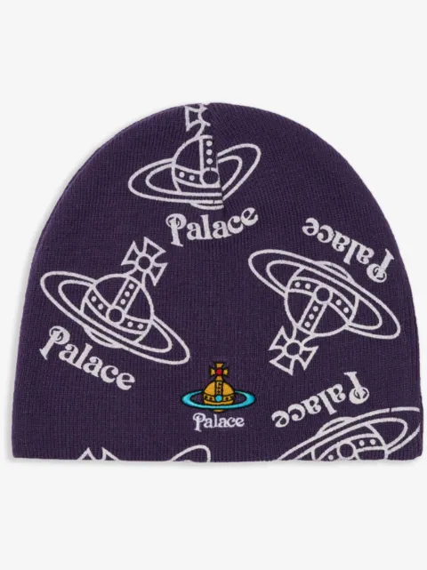 Palace x Vivienne Westwood Orb "Purple" beanie