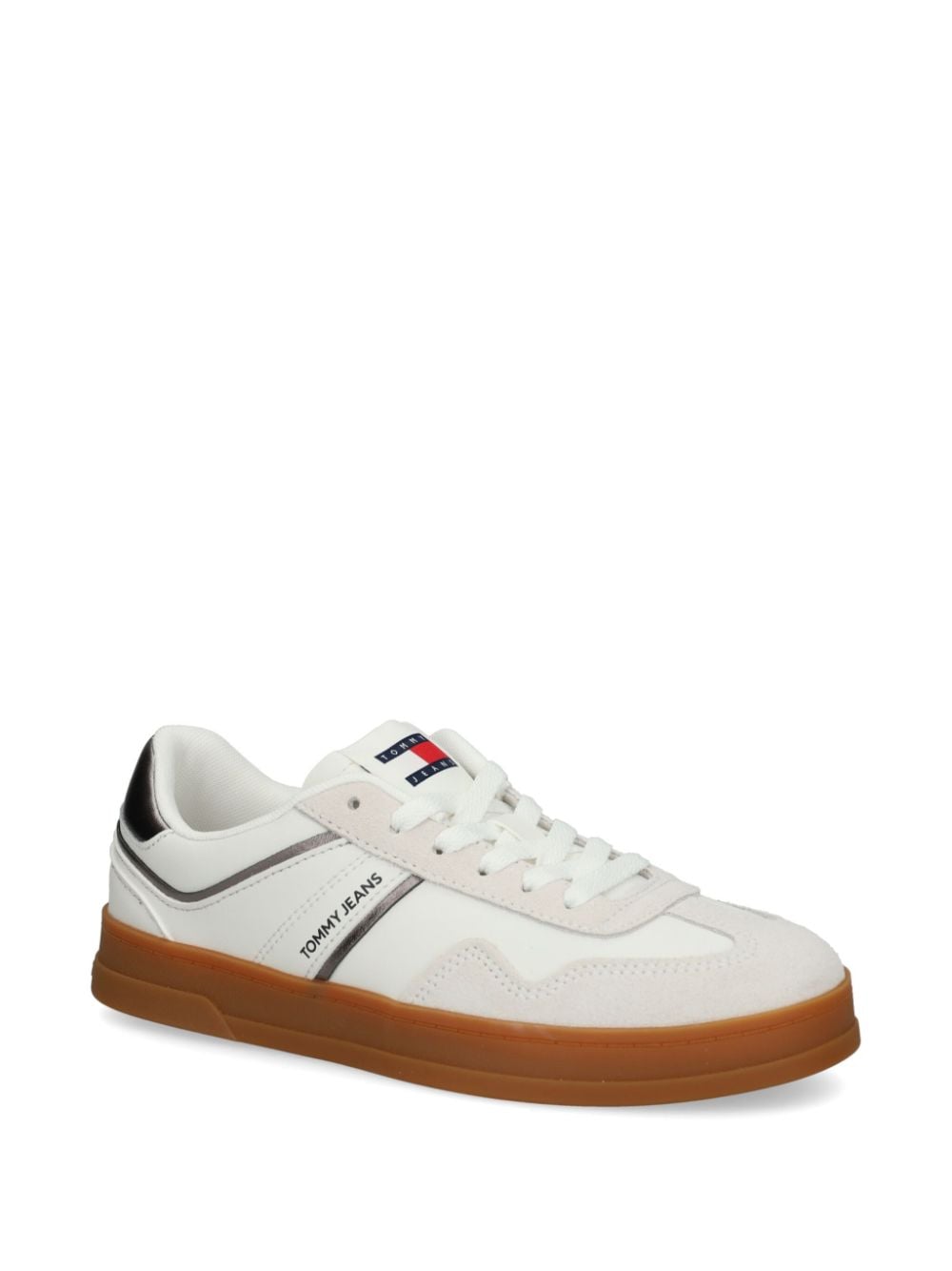 Tommy Jeans logo-print sneakers - Wit