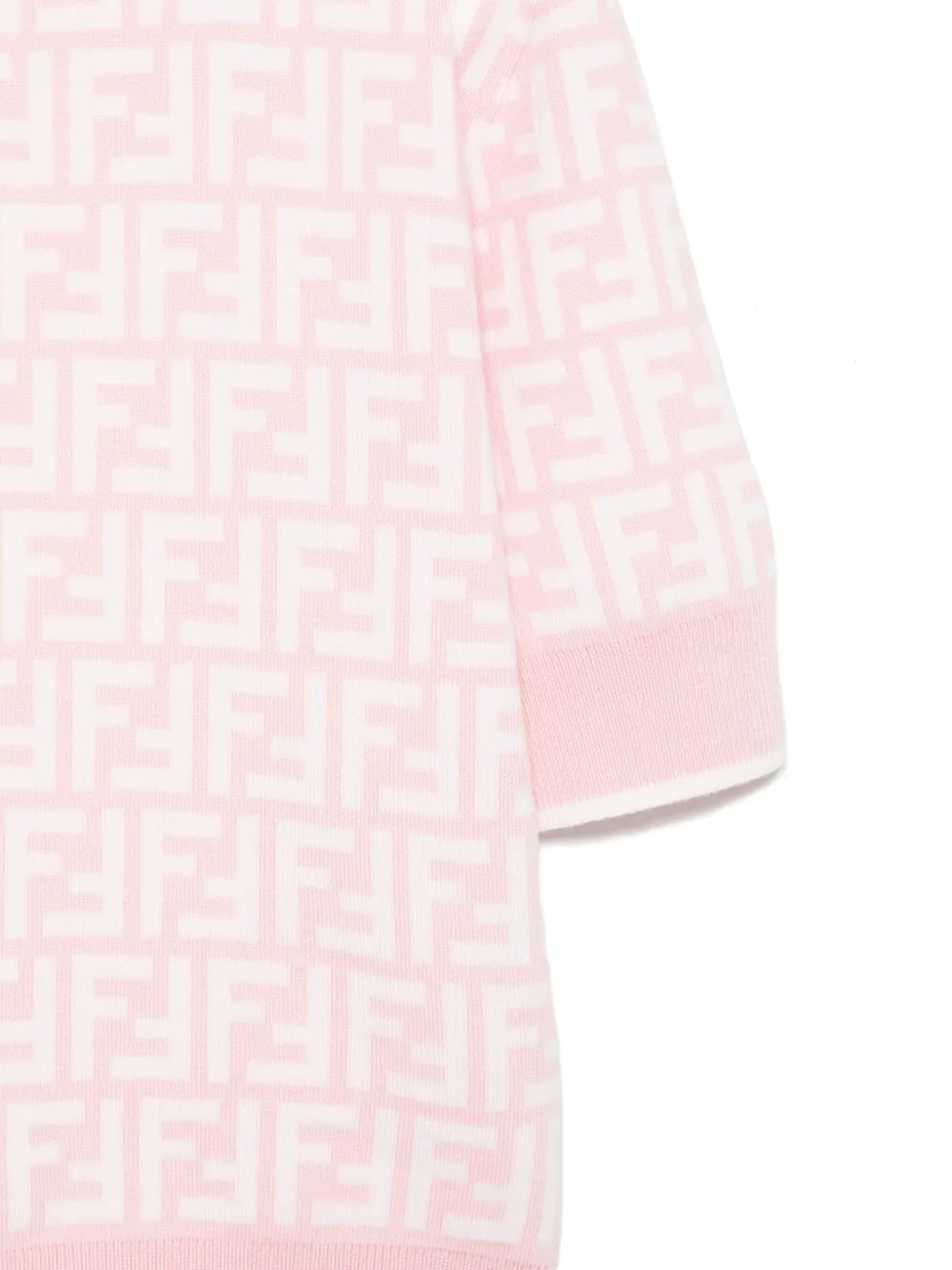 Fendi Kids Top met FF-jacquard Roze
