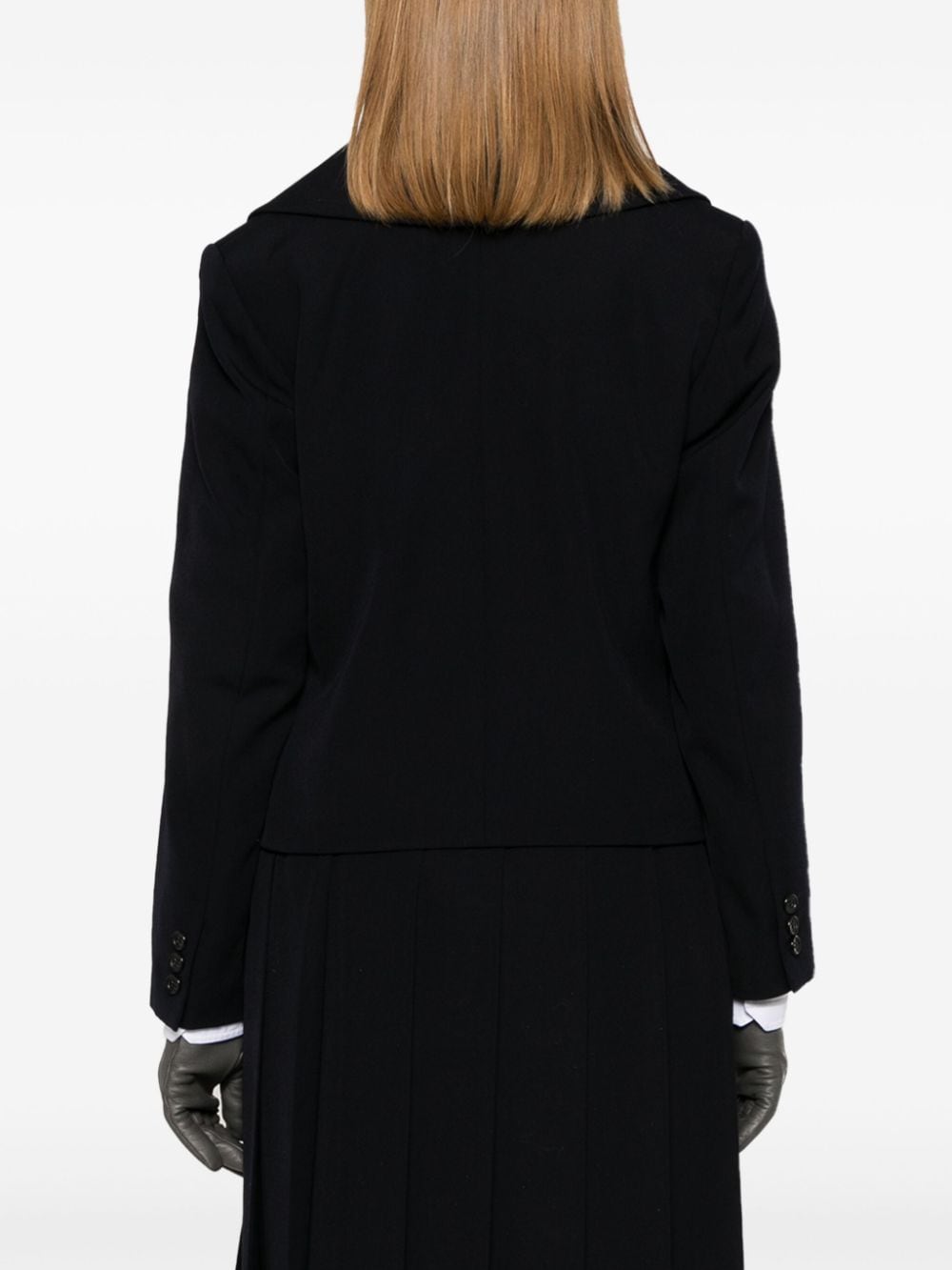 Shop Comme Des Garçons Comme Des Garçons Wool Blazer In 蓝色