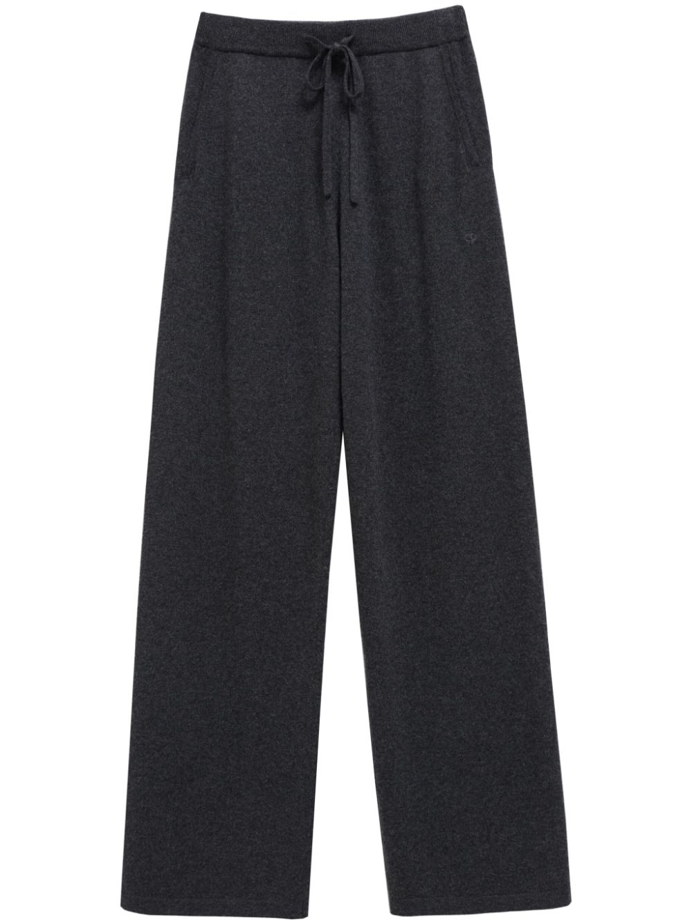 cashmere wide-leg trousers