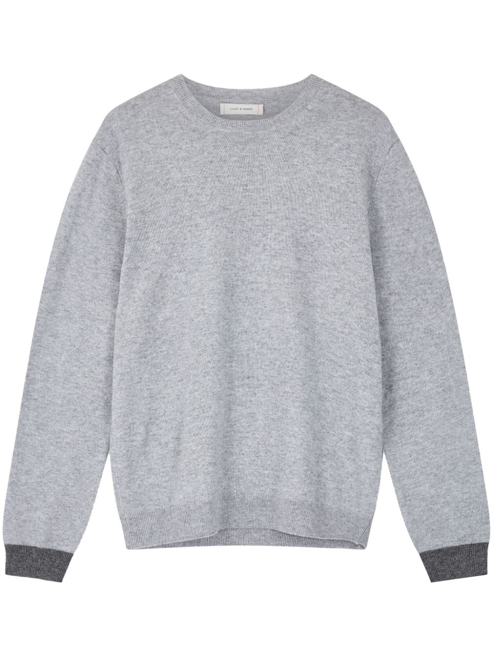 Chinti & Parker contrast-cuff sweater - Grey