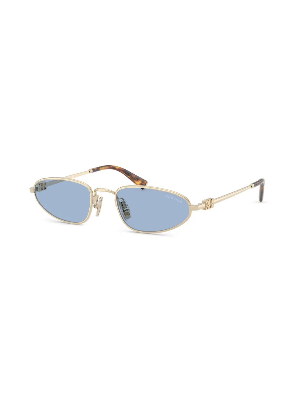 Miu Miu Eyewear Zonnebril met logo - Goud