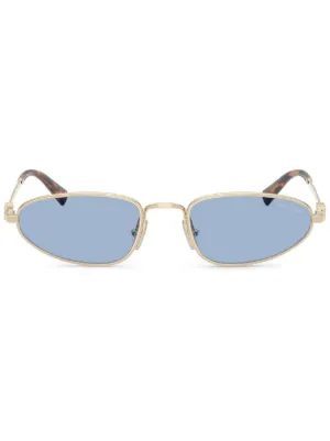 Miu Miu Eyewear リムレス サングラス | ゴールドトーン | FARFETCH JP