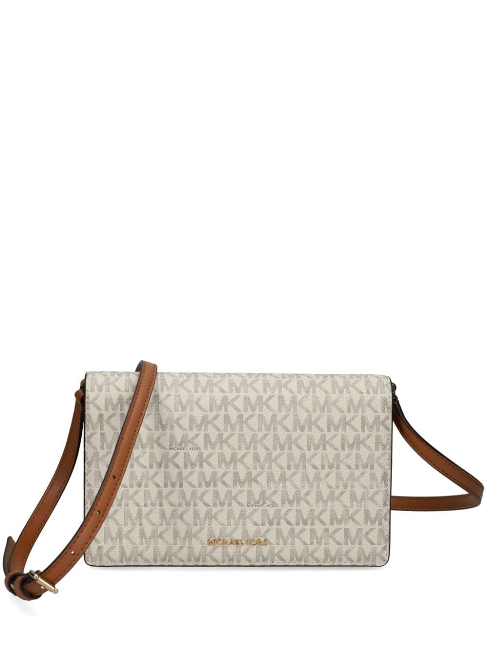 Michael Michael Kors monogram-logo crossbody bag - Toni neutri