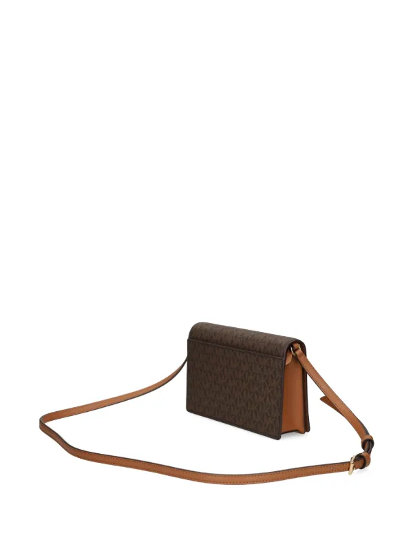 Michael Kors monogram-logo Crossbody Bag Brown FARFETCH IN