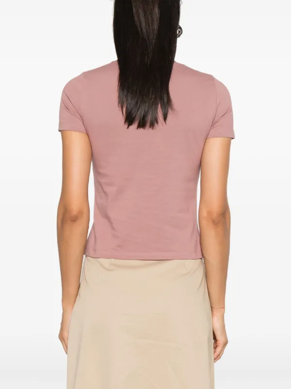 Tシャツ・カットソー Chloe Pink Cotton T-Shirt With Logo Chloé - Girls Pink Cotton Logo T-Shirt | Childrensalon Outlet
