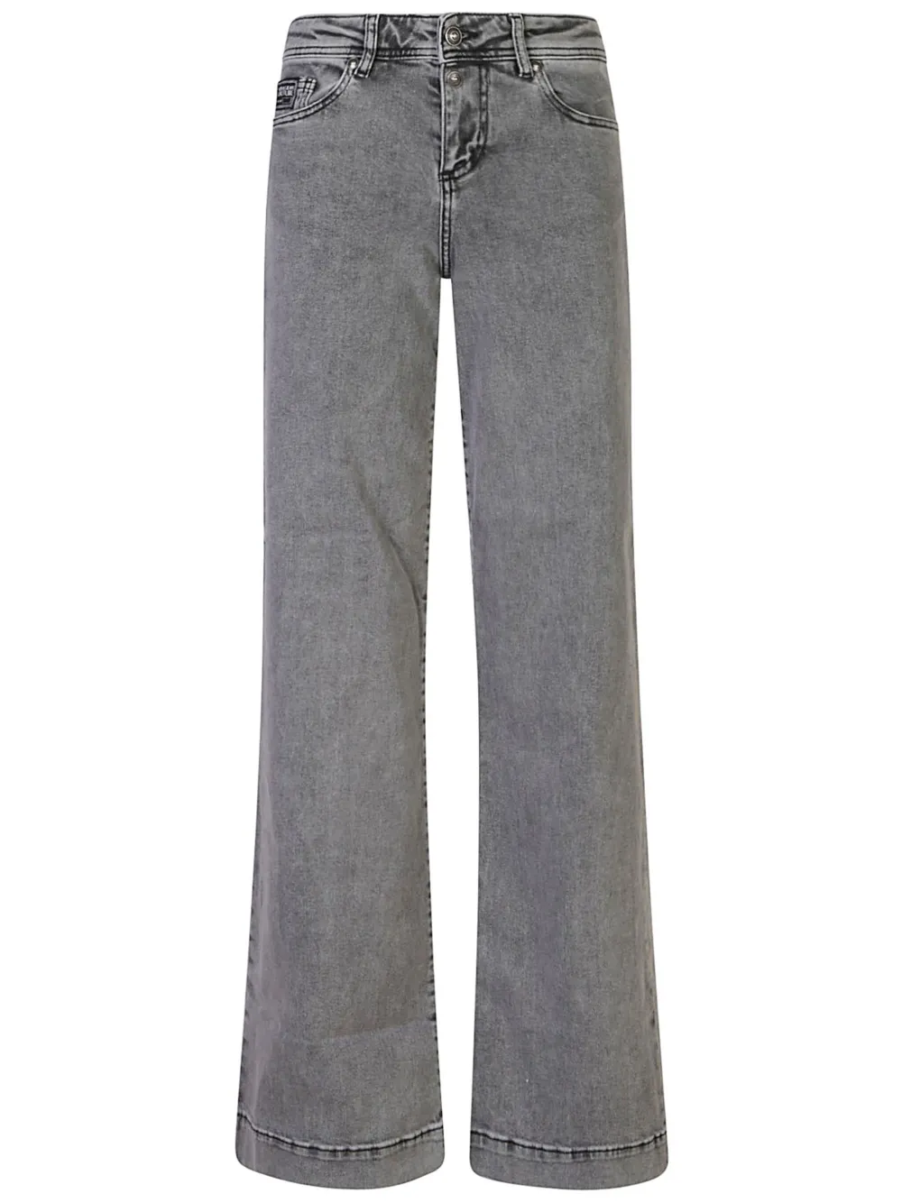 Versace Jeans Couture logo-plaque flared jeans Women