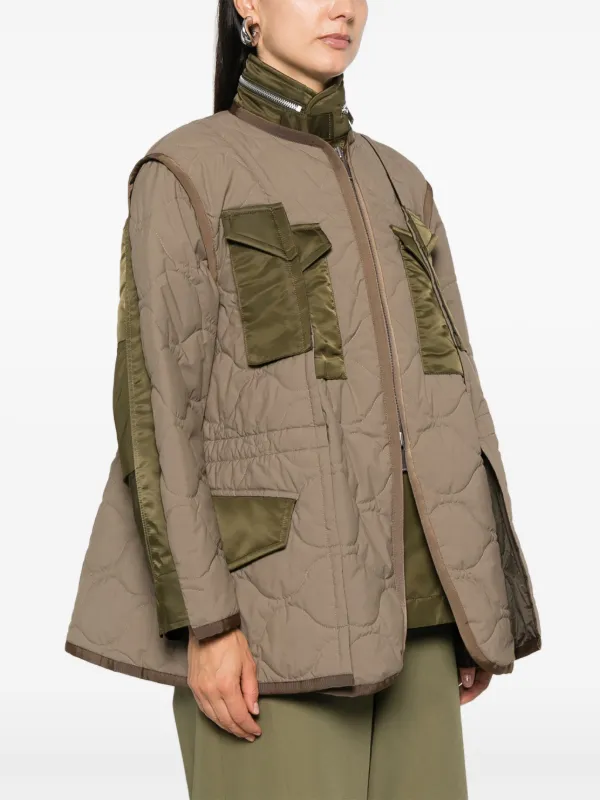 新作人気 ブラウン | ジャケット キルティング Sacai | JP FARFETCH ジャケット・アウター