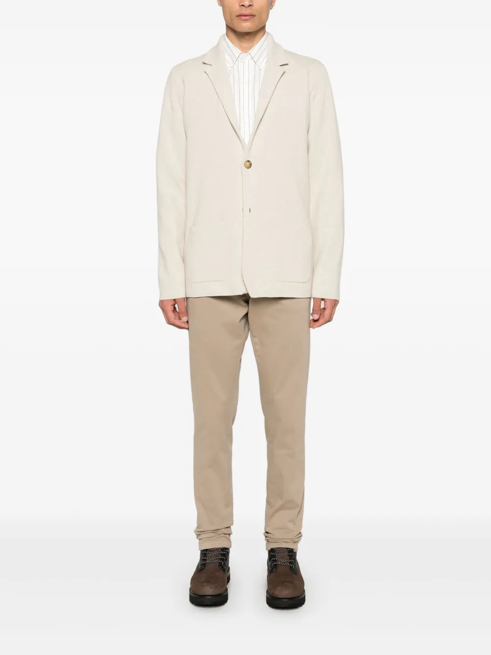 Roberto Collina knitted blazer - Beige