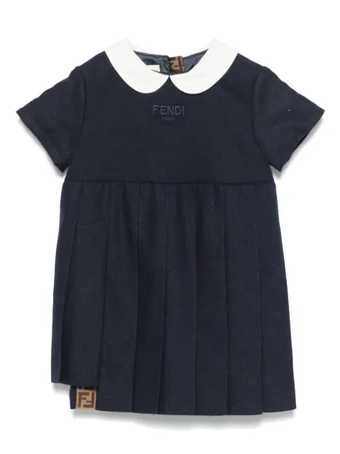 Fendi Kids Kleid mit Faltenrock