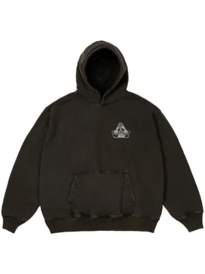 Palace x Nike Tri Swoosh Hoodie | Black | FARFETCH
