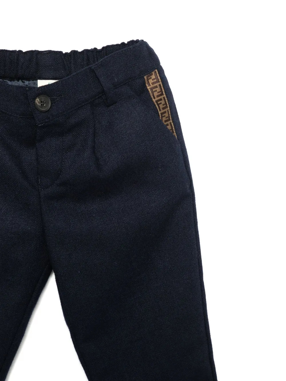 Fendi Kids Canvas broek Blauw