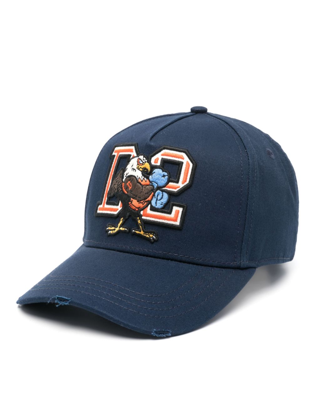 Shop Dsquared2 Logo-patch Baseball Cap In Blue