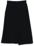Comme Des Garçons Comme Des Garçons wool midi skirt - Blue