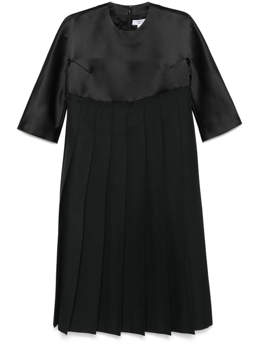 Comme Des Garçons Comme Des Garçons pleated midi dress - Black