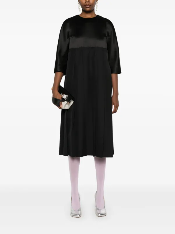 プリーツ　スタンダードドレス プリーツ切替バイカラーワンピース / GRACE CONTINENTAL | GRACE