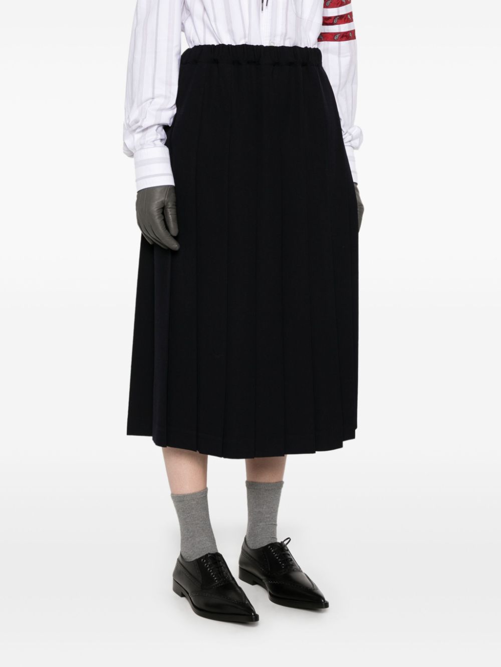 Comme Des Garcons Comme Des Garcons pleated midi skirt Women