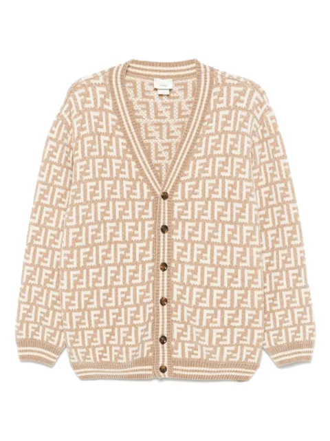 Fendi Kids FF-jacquard cardigan