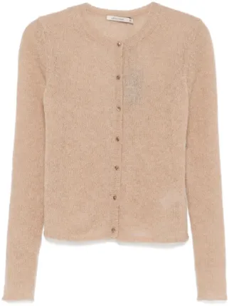 Paloma Wool Button Alone Cardigan | Brown | FARFETCH